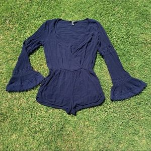 Navy Blue Romper